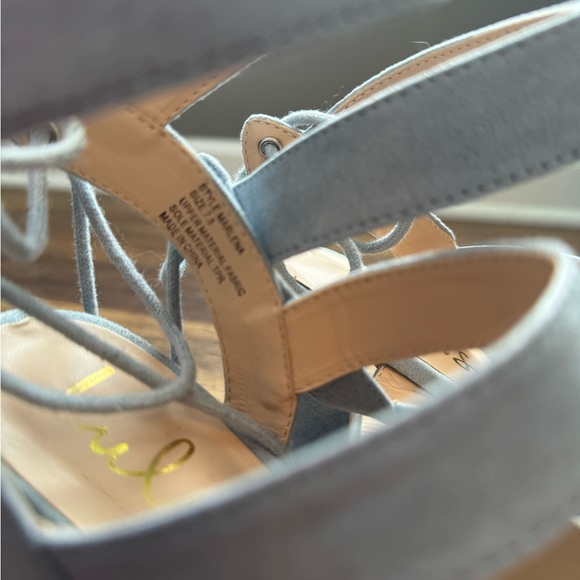 Lulus Blue Strappy Heels - Picture 7 of 7